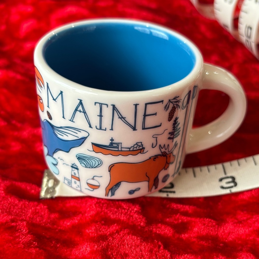 Starbucks Been There Series Maine espresso ornament cup. Pristine condition 2oz.